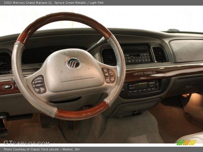 Spruce Green Metallic / Light Flint 2003 Mercury Grand Marquis LS
