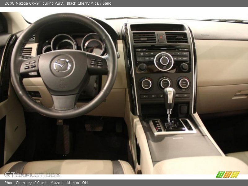 Black Cherry Mica / Sand 2008 Mazda CX-9 Touring AWD