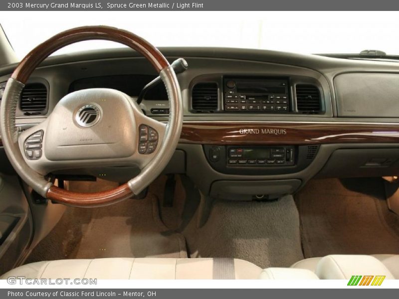 Spruce Green Metallic / Light Flint 2003 Mercury Grand Marquis LS
