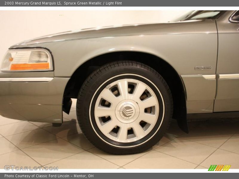 Spruce Green Metallic / Light Flint 2003 Mercury Grand Marquis LS