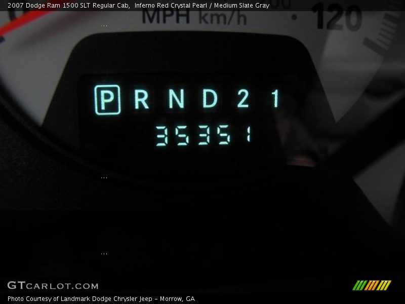 Inferno Red Crystal Pearl / Medium Slate Gray 2007 Dodge Ram 1500 SLT Regular Cab