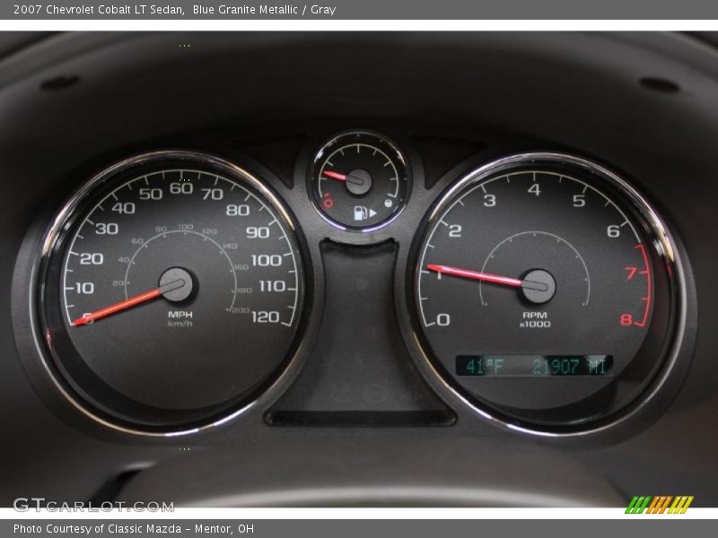 Blue Granite Metallic / Gray 2007 Chevrolet Cobalt LT Sedan