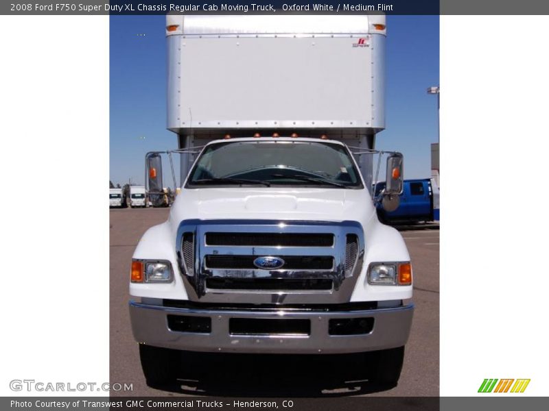  2008 F750 Super Duty XL Chassis Regular Cab Moving Truck Oxford White