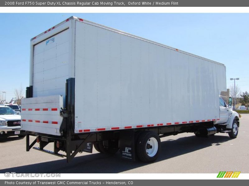  2008 F750 Super Duty XL Chassis Regular Cab Moving Truck Oxford White