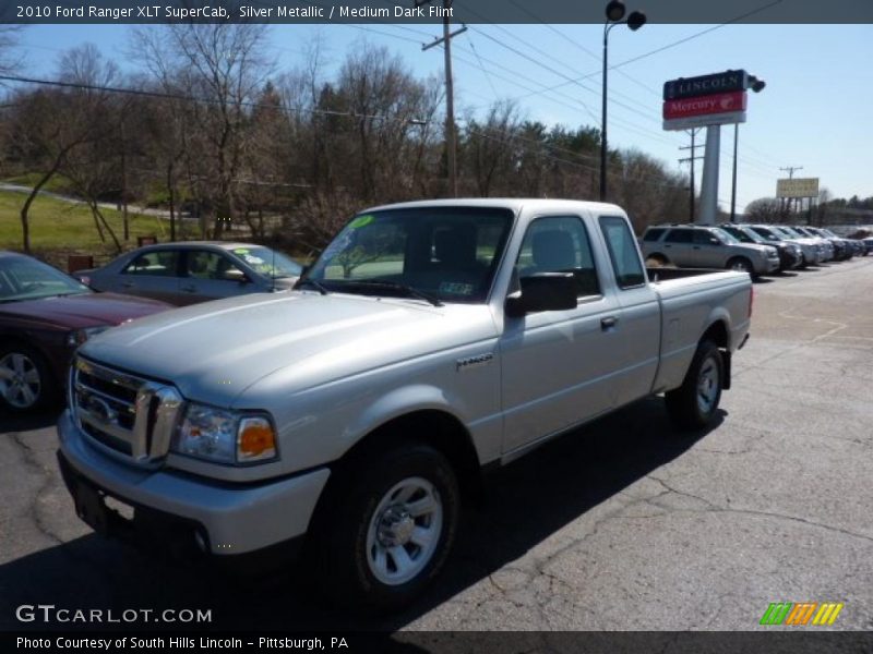 Silver Metallic / Medium Dark Flint 2010 Ford Ranger XLT SuperCab