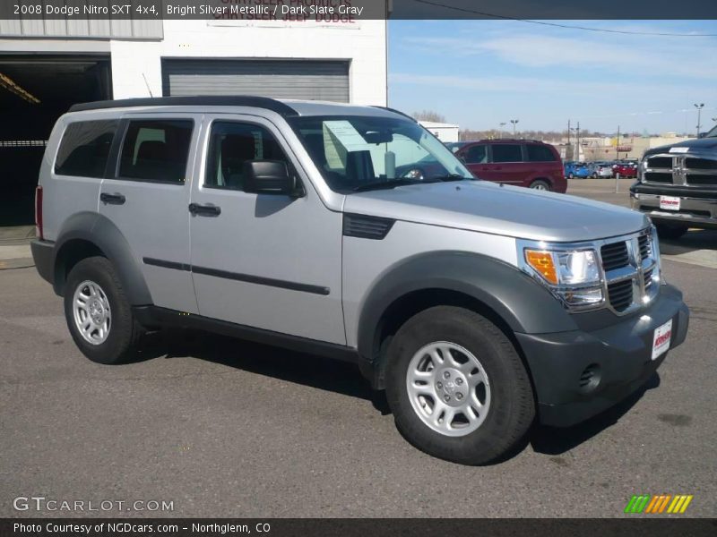 Bright Silver Metallic / Dark Slate Gray 2008 Dodge Nitro SXT 4x4