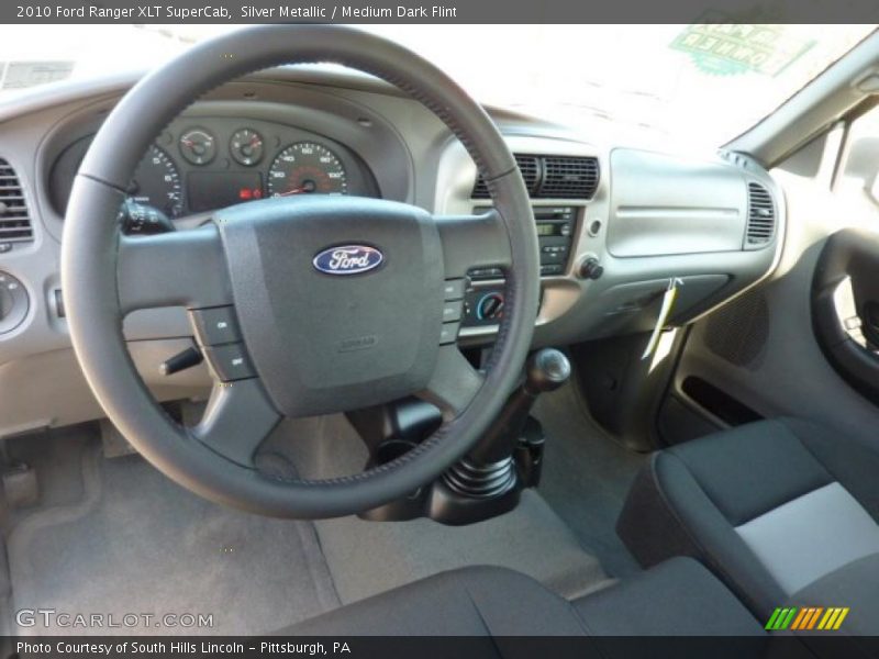 Silver Metallic / Medium Dark Flint 2010 Ford Ranger XLT SuperCab