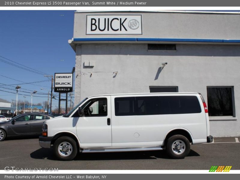 Summit White / Medium Pewter 2010 Chevrolet Express LS 3500 Passenger Van