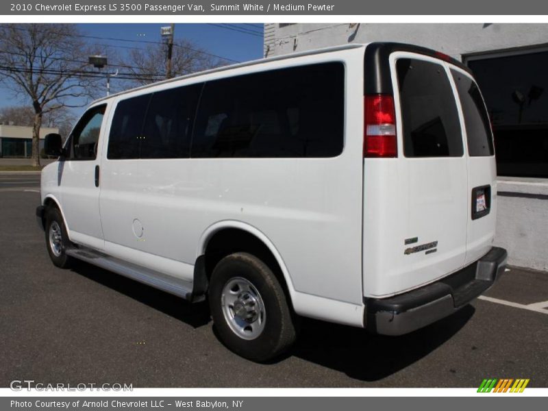 Summit White / Medium Pewter 2010 Chevrolet Express LS 3500 Passenger Van