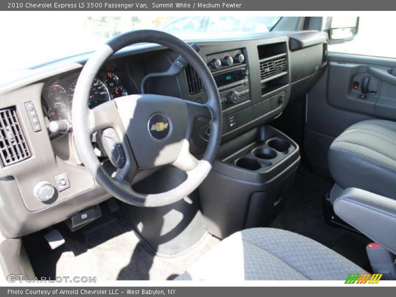 Summit White / Medium Pewter 2010 Chevrolet Express LS 3500 Passenger Van