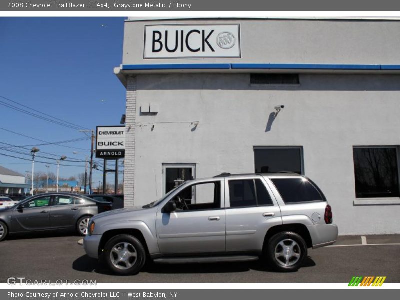 Graystone Metallic / Ebony 2008 Chevrolet TrailBlazer LT 4x4