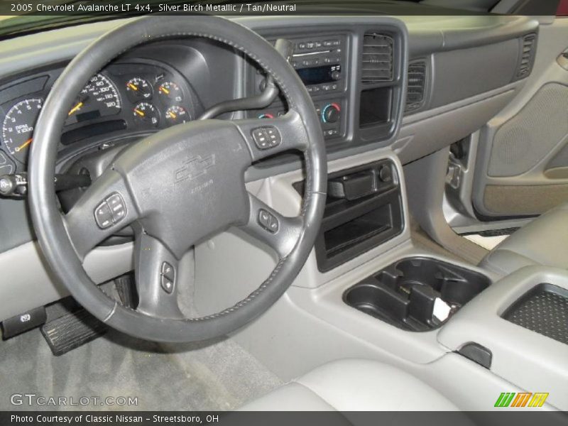 Silver Birch Metallic / Tan/Neutral 2005 Chevrolet Avalanche LT 4x4