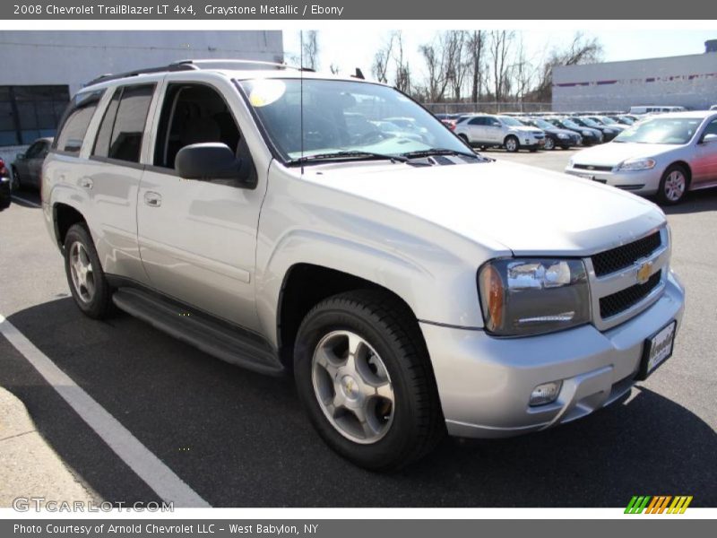 Graystone Metallic / Ebony 2008 Chevrolet TrailBlazer LT 4x4