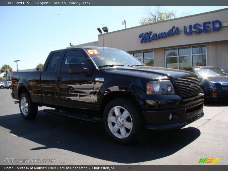 Black / Black 2007 Ford F150 FX2 Sport SuperCab
