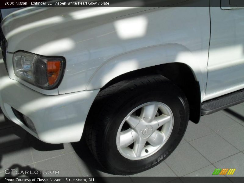 Aspen White Pearl Glow / Slate 2000 Nissan Pathfinder LE