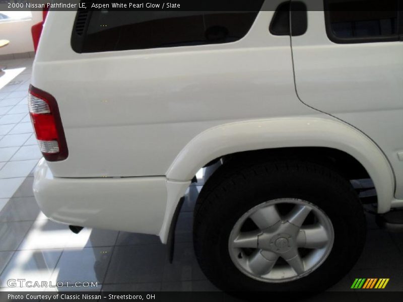 Aspen White Pearl Glow / Slate 2000 Nissan Pathfinder LE