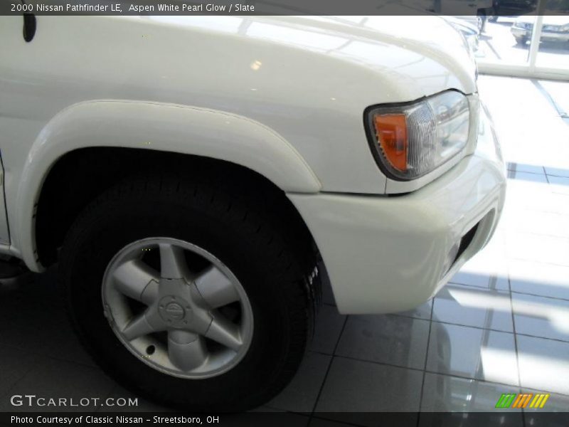 Aspen White Pearl Glow / Slate 2000 Nissan Pathfinder LE