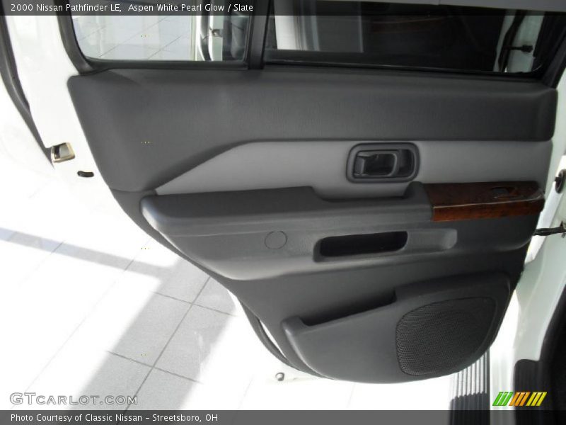 Aspen White Pearl Glow / Slate 2000 Nissan Pathfinder LE