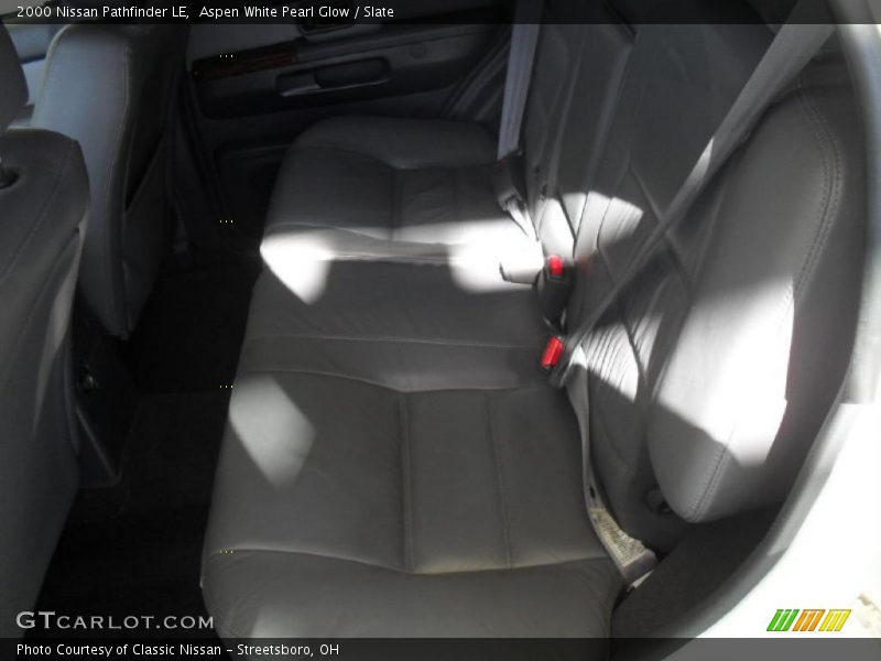 Aspen White Pearl Glow / Slate 2000 Nissan Pathfinder LE