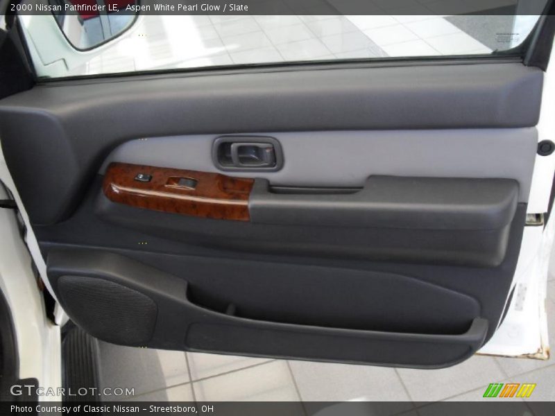 Aspen White Pearl Glow / Slate 2000 Nissan Pathfinder LE
