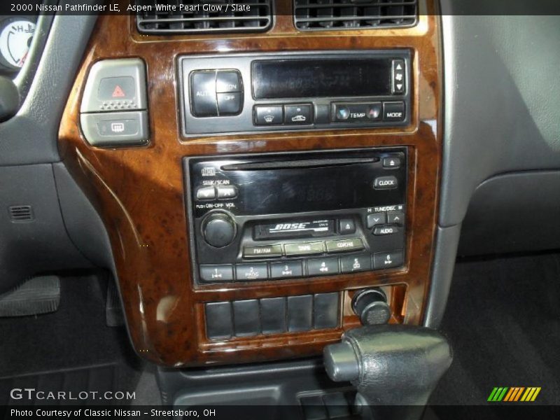 Aspen White Pearl Glow / Slate 2000 Nissan Pathfinder LE