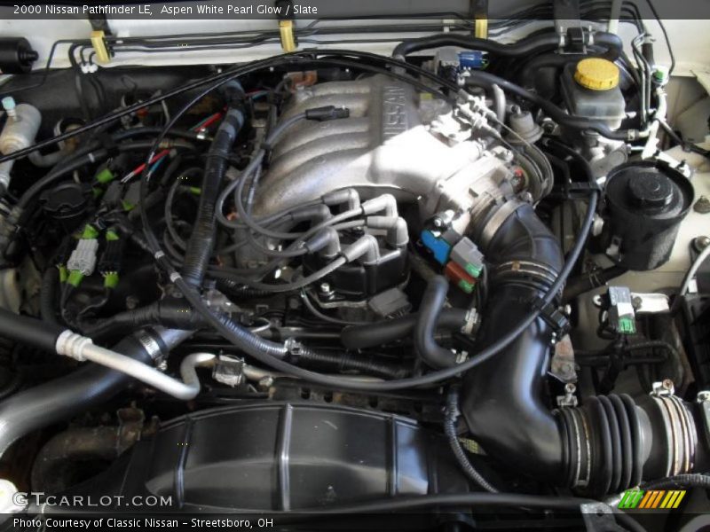 Aspen White Pearl Glow / Slate 2000 Nissan Pathfinder LE