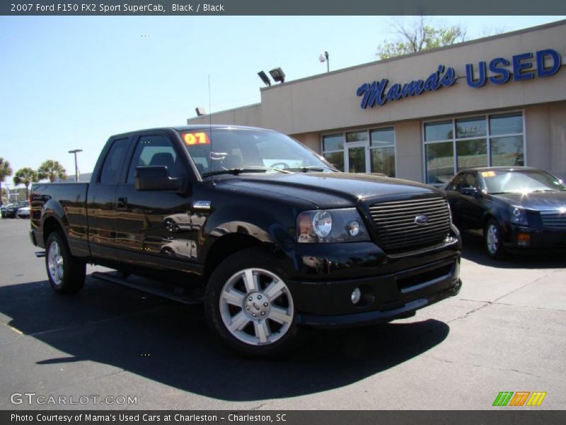 Black / Black 2007 Ford F150 FX2 Sport SuperCab