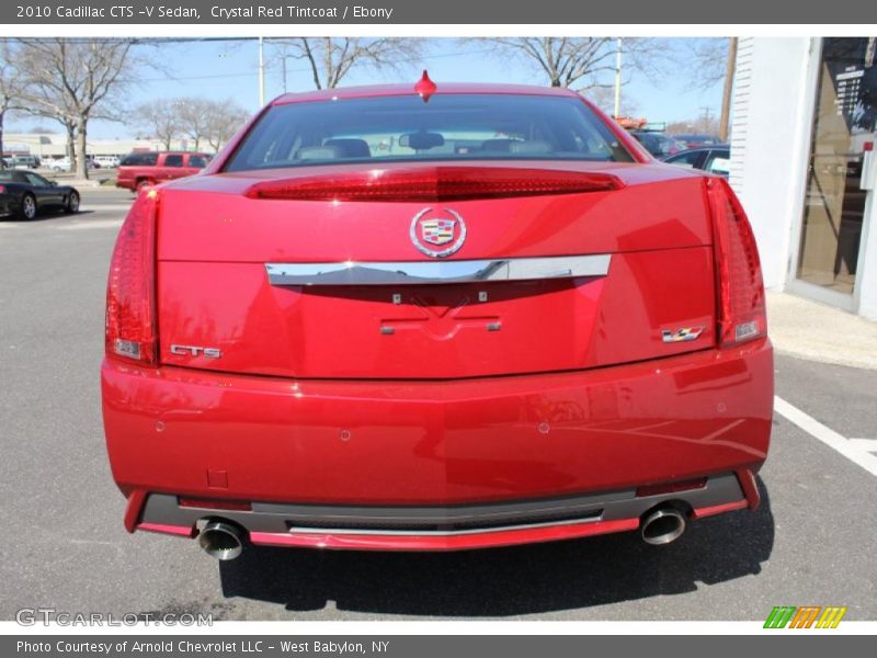 Crystal Red Tintcoat / Ebony 2010 Cadillac CTS -V Sedan