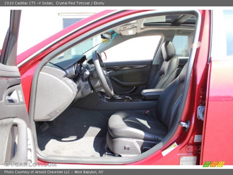 Crystal Red Tintcoat / Ebony 2010 Cadillac CTS -V Sedan