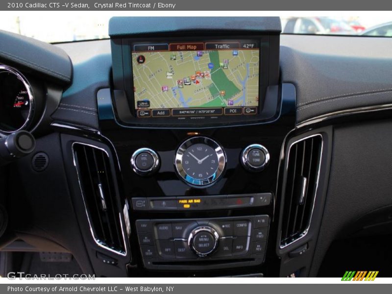 Navigation of 2010 CTS -V Sedan