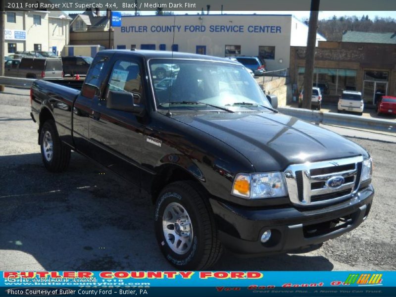Black / Medium Dark Flint 2011 Ford Ranger XLT SuperCab 4x4