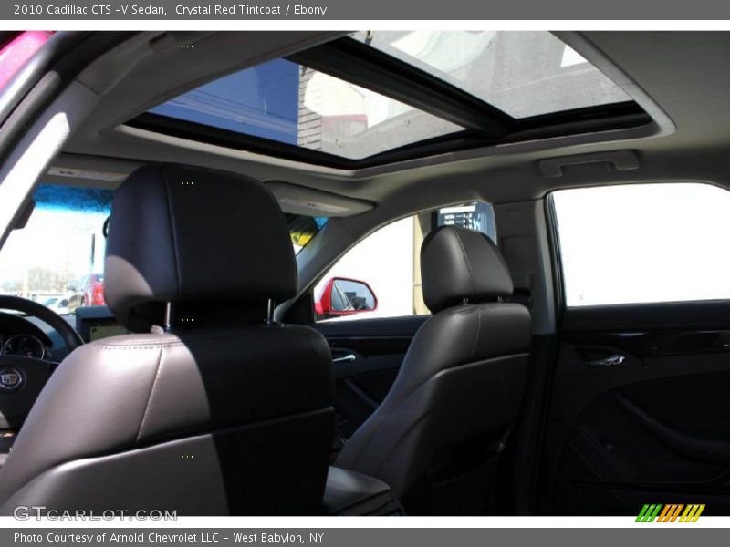 Crystal Red Tintcoat / Ebony 2010 Cadillac CTS -V Sedan