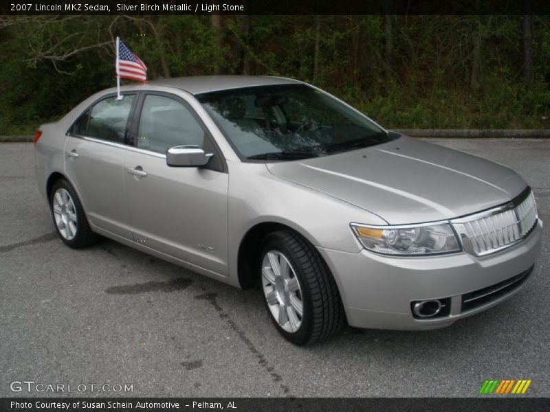 Silver Birch Metallic / Light Stone 2007 Lincoln MKZ Sedan