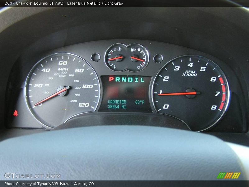 Laser Blue Metallic / Light Gray 2007 Chevrolet Equinox LT AWD