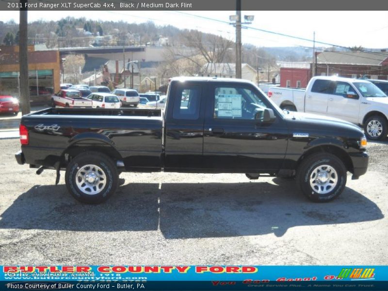 Black / Medium Dark Flint 2011 Ford Ranger XLT SuperCab 4x4