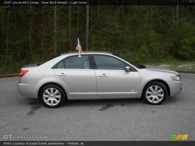 Silver Birch Metallic / Light Stone 2007 Lincoln MKZ Sedan