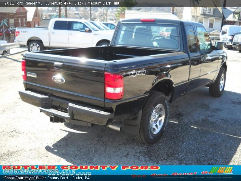 Black / Medium Dark Flint 2011 Ford Ranger XLT SuperCab 4x4