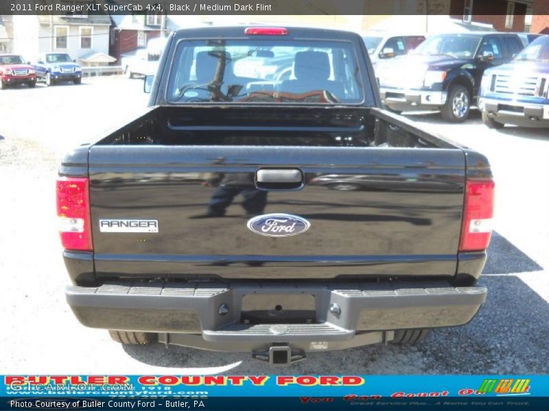 Black / Medium Dark Flint 2011 Ford Ranger XLT SuperCab 4x4