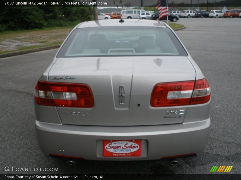 Silver Birch Metallic / Light Stone 2007 Lincoln MKZ Sedan
