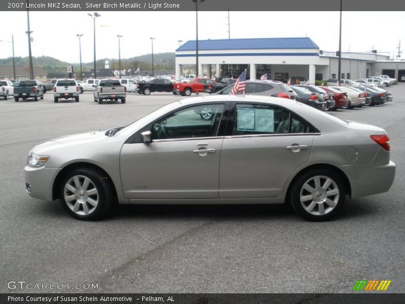 Silver Birch Metallic / Light Stone 2007 Lincoln MKZ Sedan