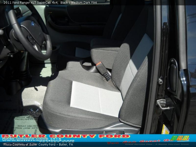 Black / Medium Dark Flint 2011 Ford Ranger XLT SuperCab 4x4