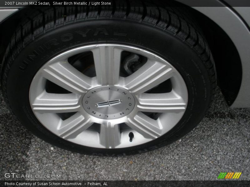 Silver Birch Metallic / Light Stone 2007 Lincoln MKZ Sedan