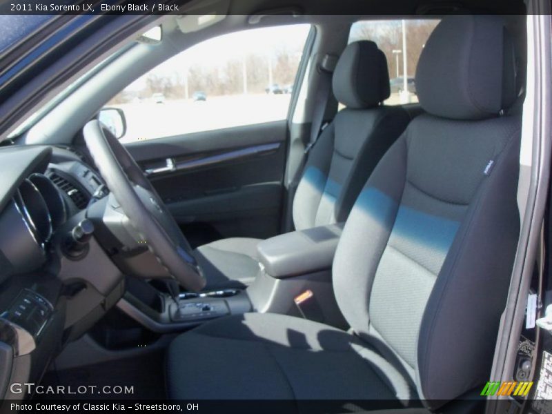 Ebony Black / Black 2011 Kia Sorento LX