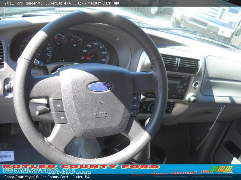 Black / Medium Dark Flint 2011 Ford Ranger XLT SuperCab 4x4