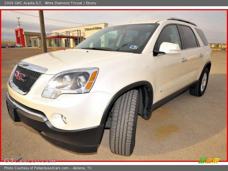 White Diamond Tricoat / Ebony 2009 GMC Acadia SLT