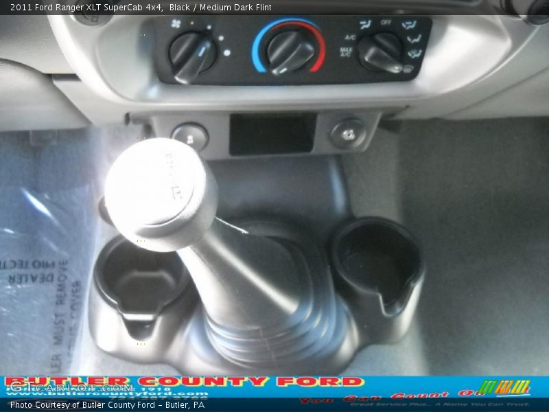 Black / Medium Dark Flint 2011 Ford Ranger XLT SuperCab 4x4
