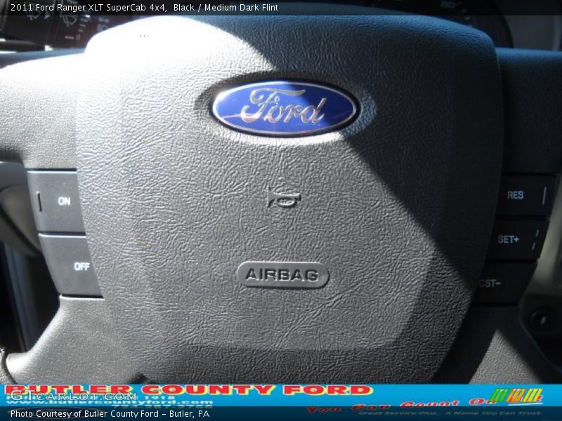 Black / Medium Dark Flint 2011 Ford Ranger XLT SuperCab 4x4