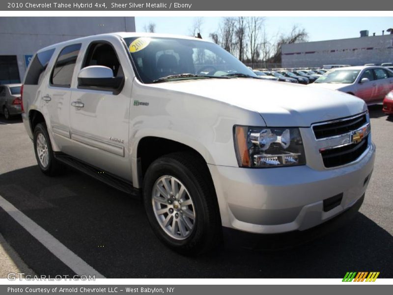 Sheer Silver Metallic / Ebony 2010 Chevrolet Tahoe Hybrid 4x4