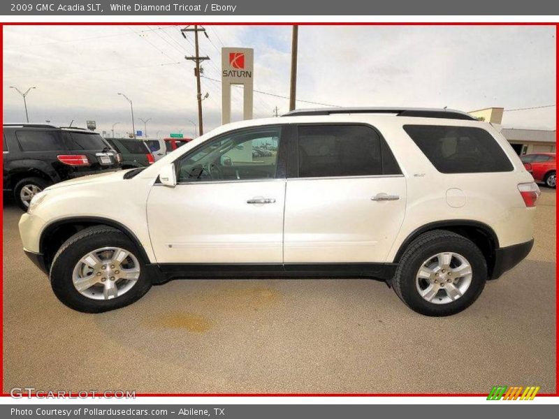 White Diamond Tricoat / Ebony 2009 GMC Acadia SLT