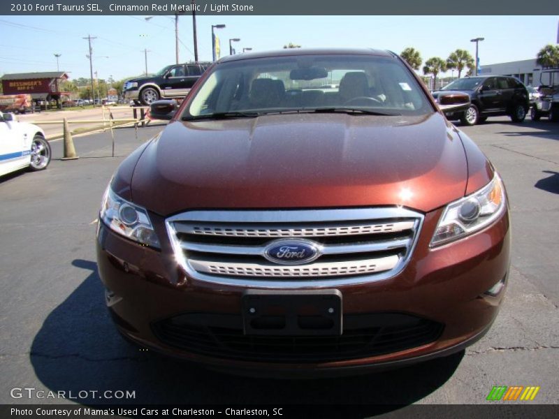 Cinnamon Red Metallic / Light Stone 2010 Ford Taurus SEL